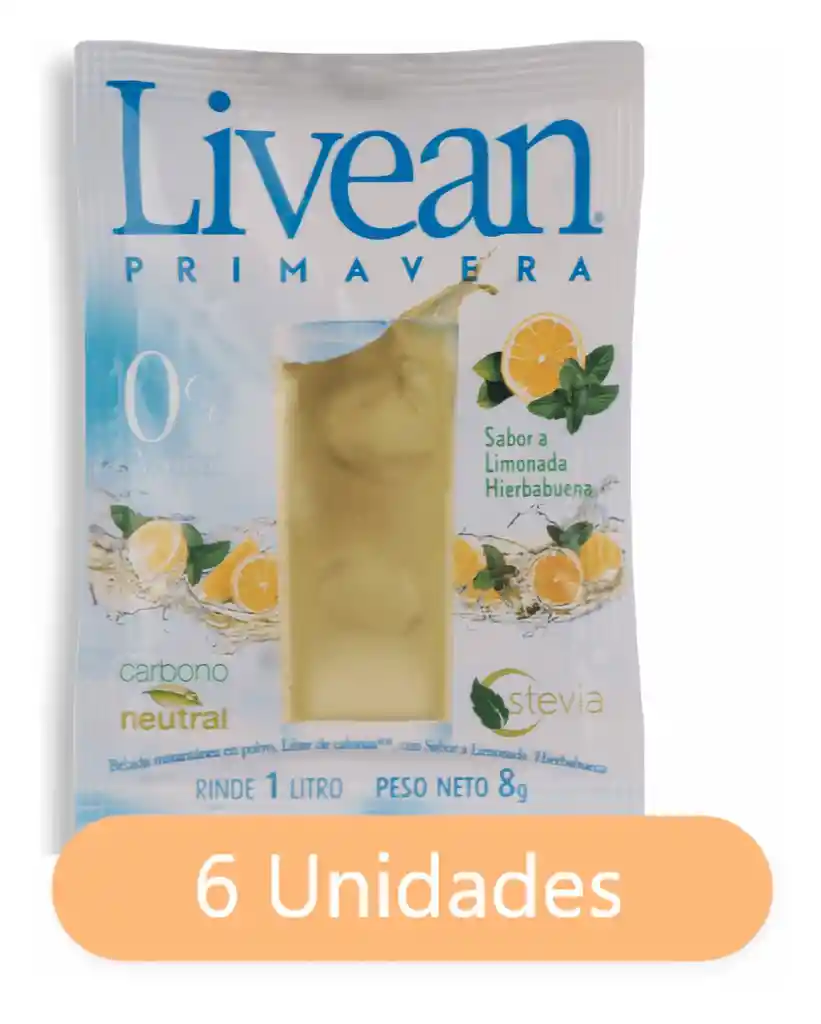 Livean Jugos Aqua Manzana Canela