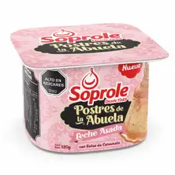 Soprole Postre de Leche Asada con Salsa de Caramelo