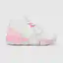 Zapatillas Deportiva Basket Niña Blanco/Rosado Talla 30 Colloky