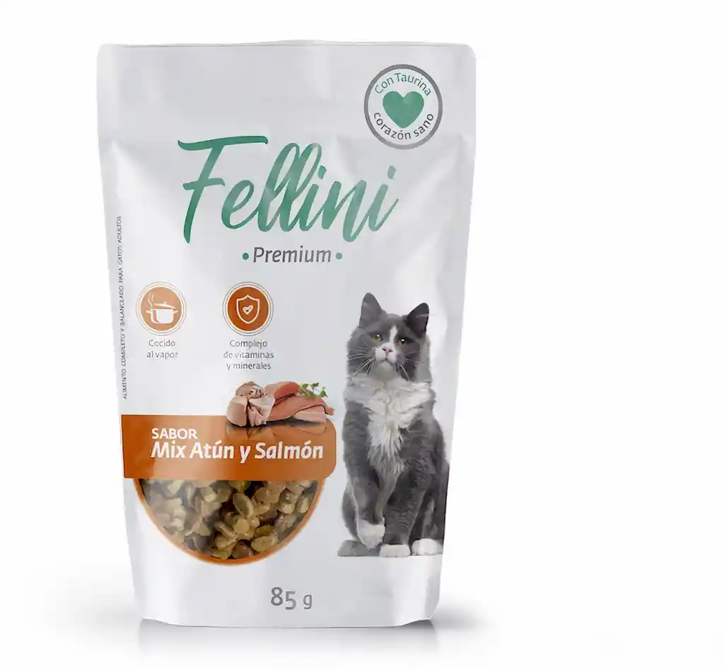 Fellini Alimento para Gatos Sabor Mix de Atún y Salmón