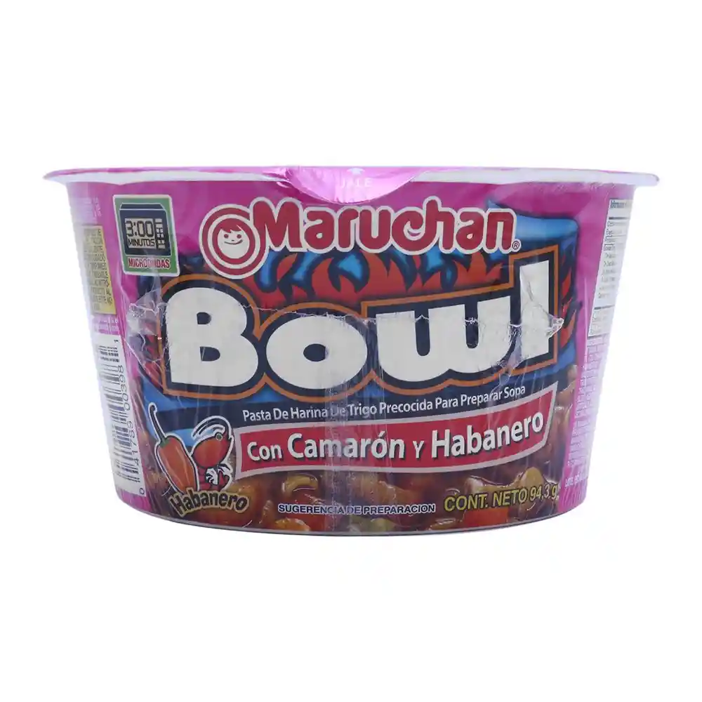 Pasta Instantánea con Camarón y Habanero Bowl 94,3 g