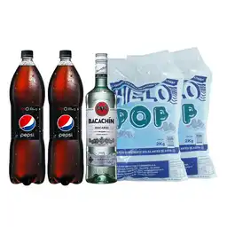 Combo Bacardi Ron Carta Blanca 40 Grados Pepsi Bebida Gaseosa Ze