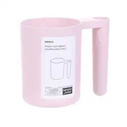 Porta Cepillo y Vaso Para Enjuague Bucal Acabado en Paja