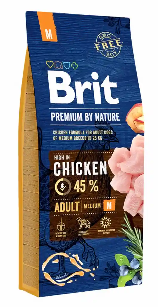 Brit By Nature-adult Medium/ Pollo