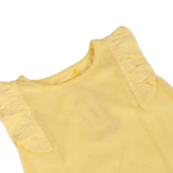 Polera Manga Corta Niña Amarillo Talla 4 A Pillín