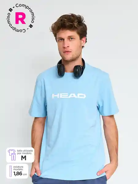 Head Polera Manga Corta Logo Q3 Hombre Celos L SS25