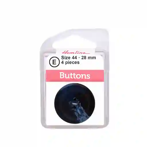 Botón Plástico Marmoleado Azul 28mm 4 D Hb00944.54 28mm 4