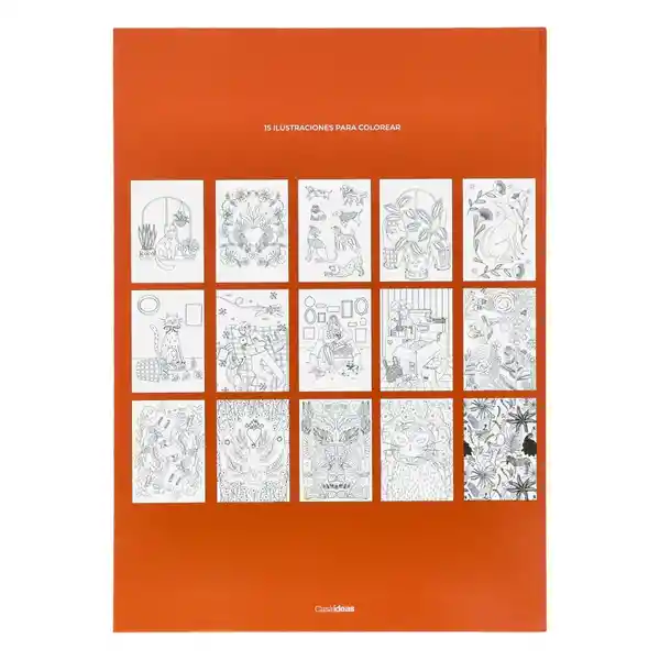 Libro Para Colorear 15 Hojas A4 Casaideas