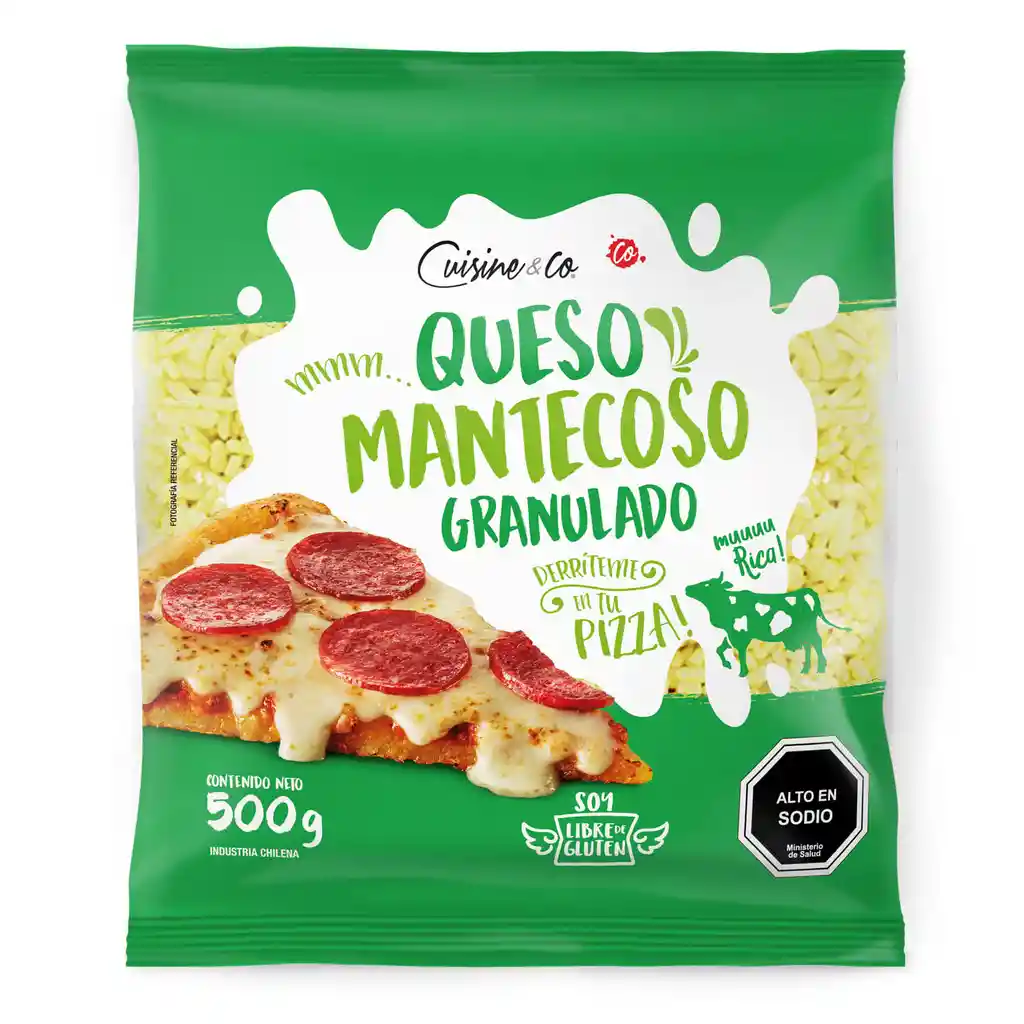 Queso mantecoso granulado 500 g