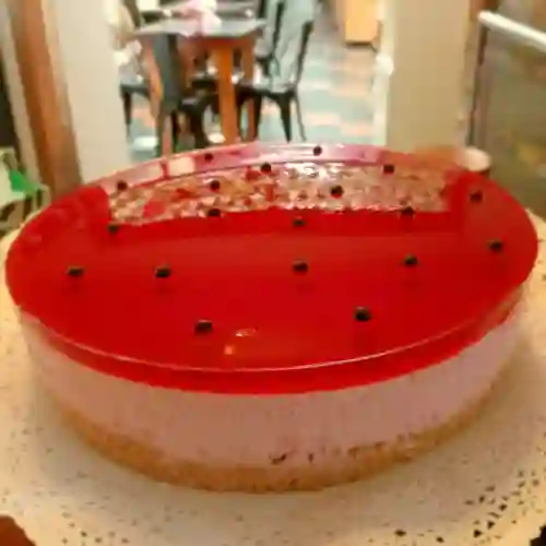 Trozo de Torta de Yogurt Crema Chantilly