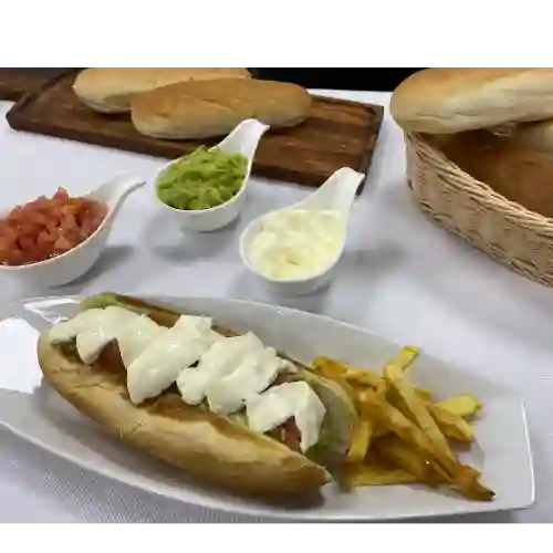 2 Vienesa Italiana Chica con Papas