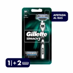 Gillette Afeitadora Recargable Con Repuesto Mach 3