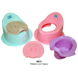 Best House Pelela Con Tapa Celeste Rosado 8813