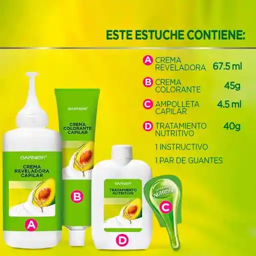 Nutrisse Tinte en Crema Colorissimos Tono 6646 Cobrizo Rubi