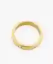 Anillo Acero Inoxidable Detalles Brillos Dorado 8 Lounge