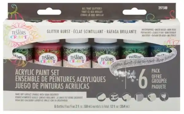 Testors Set de Pinturas Acrílicas Rafaga Brillante