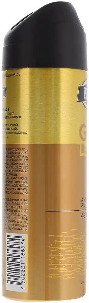 Brut Antitranspirante Gold Legacy Aerosol