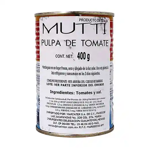 Mutti Pulpa Tomate Di Pomodoro