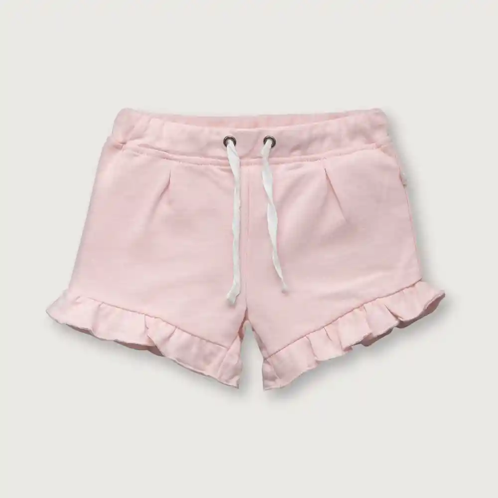 Short De Niña Rosado Talla 6m