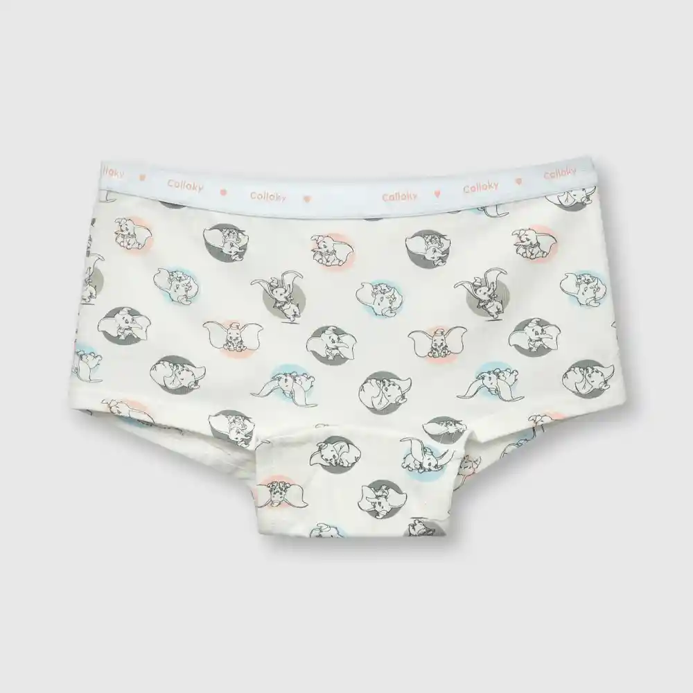 Pack Calzón Dumbo De Niña Celeste Y Rosa Talla 10a