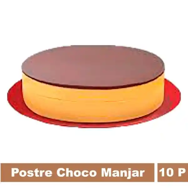 Postre Bizcocho Chocolate Crema y Manjar