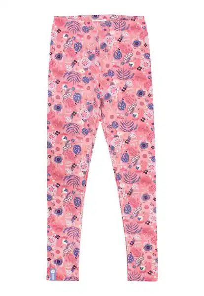 Leggins Junior Estampada Arctic 383 Niña Coral 10 Años Ficcus