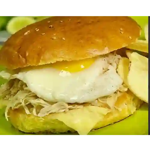 Ave Asada Luco Huevona / Papas Fritas