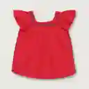 Blusa Con Doble Manga Y Bordados Niño Rojo Talla 6 M