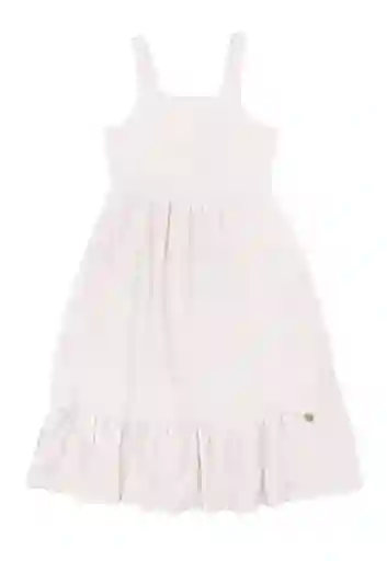 Vestido Formal jr Niña Crudo Talla 08 - 427