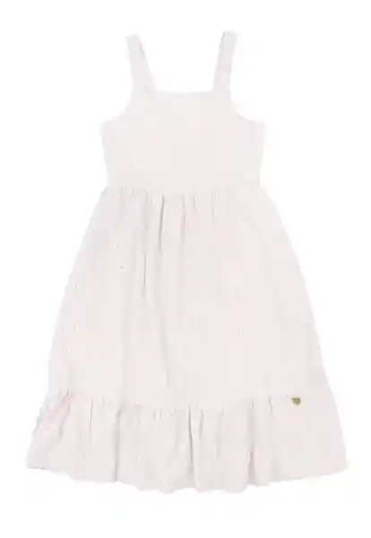 Vestido Formal jr Niña Crudo Talla 08 - 427