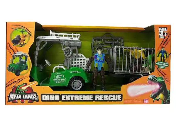 Metadino Set Dinosaurio Xtreme Rescue