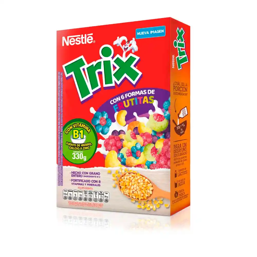 Trix Cereal con 6 Formas de Frutitas
