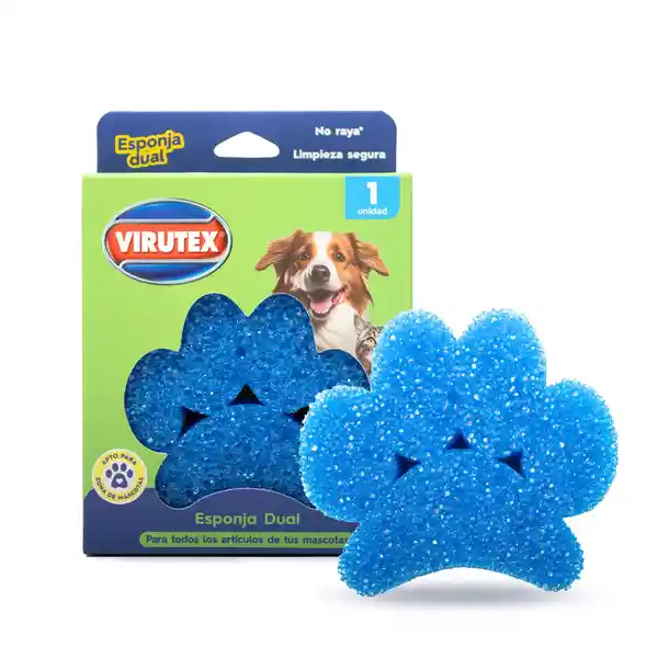 Virutex Esponja Para Mascotas Dual