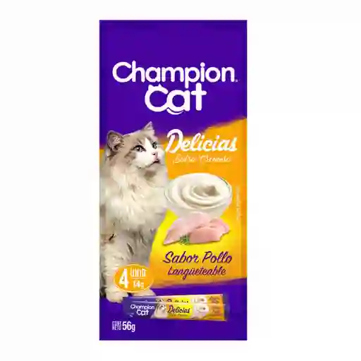 Champion Cat Alimento para Gato Salsa Cremosa Sabor Pollo