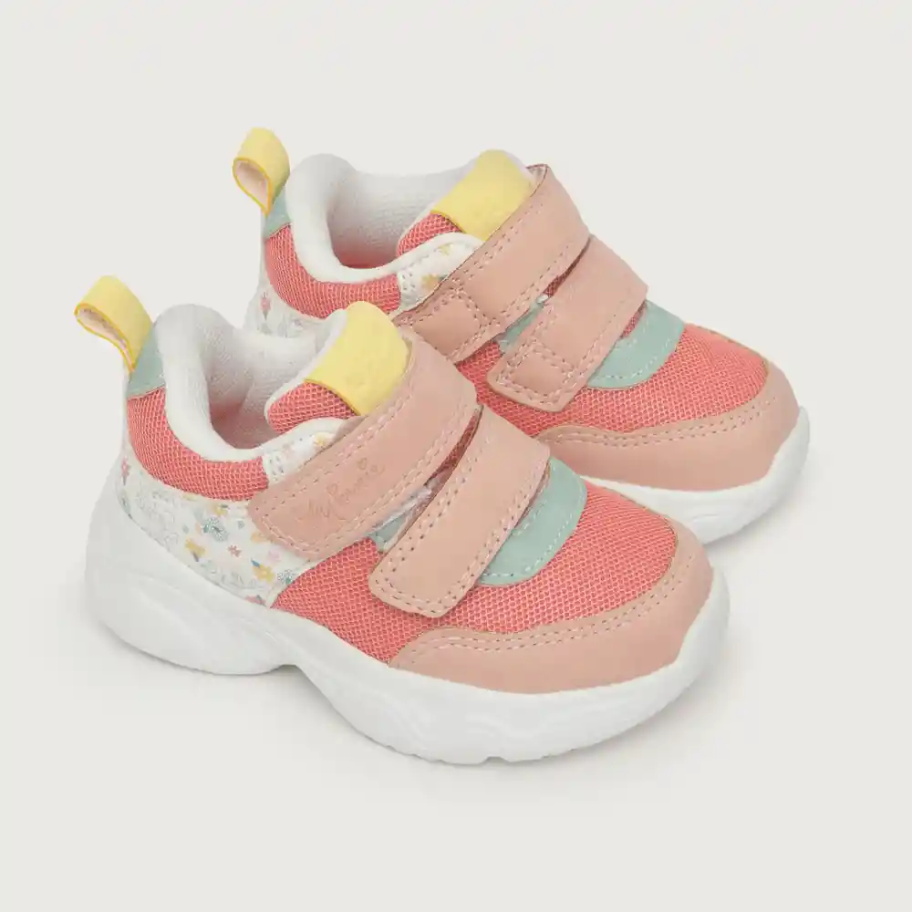 Zapatillas Urbana Chunky Minnie Mouse Rosada Talla 25 Opaline