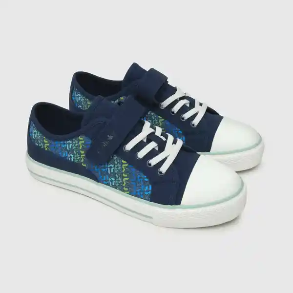 Zapatillas Urbana Estampada de Niño Azul Talla 33 Colloky