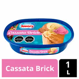 Savory Helado Sabor Cassata Brick