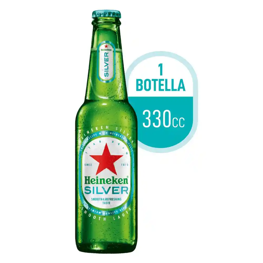 Heineken Cerveza Silver 330 cc