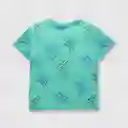 Polera Estampada de Bebé Niño Light Green Talla 9/12M Colloky