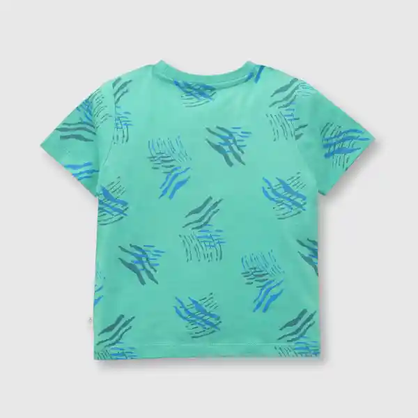 Polera Estampada de Bebé Niño Light Green Talla 9/12M Colloky