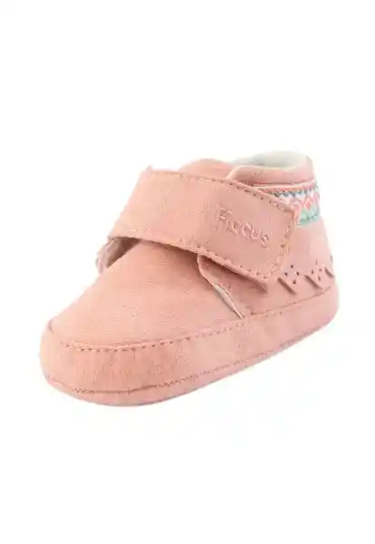 Botines Velcro Soft Bebé Niña Rosado 18 807 Ficcus