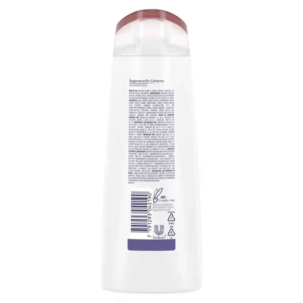 Dove Shampoo Regeneración Extrema