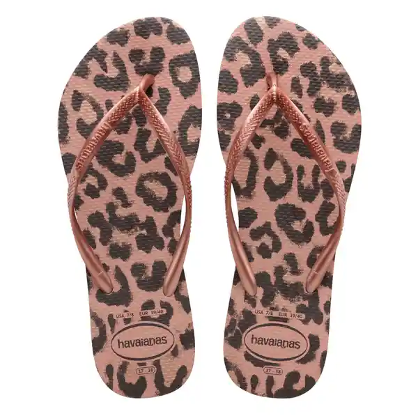 Havaianas Slim Animal Rosa Rosa 37-38