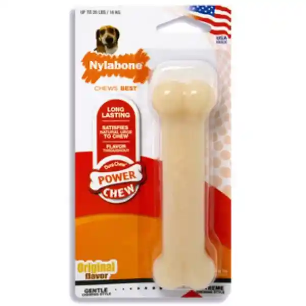 Nylabone Juguete Power Chew Masticable Hueso Sabor Original