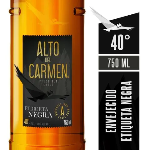  Alto Del Carmen Pisco Etiqueta Negra 40 