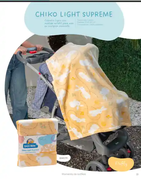 Baby Mink Cobertor Chiko Light Supreme BM079