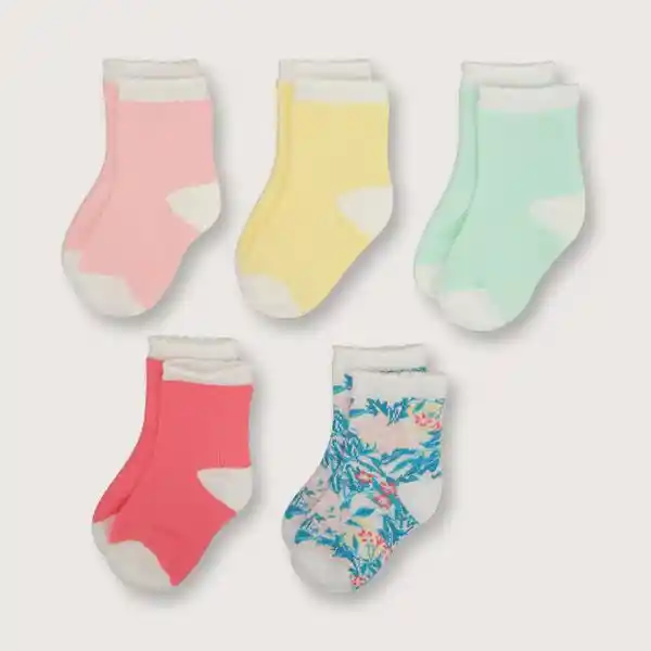 Opaline Pack de Calcetines Flores Niña Aqua Talla 23/25