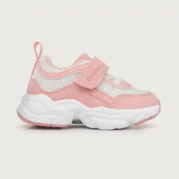 Zapatillas Chunky Velcro Elástico Niña Rosado Talla 26 Opaline