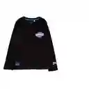 Polera Slub Cosmic 236 Negro 6 Años Ficcus