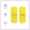 Set Clip Organizador Para Cable Plástico Amarillo Miniso